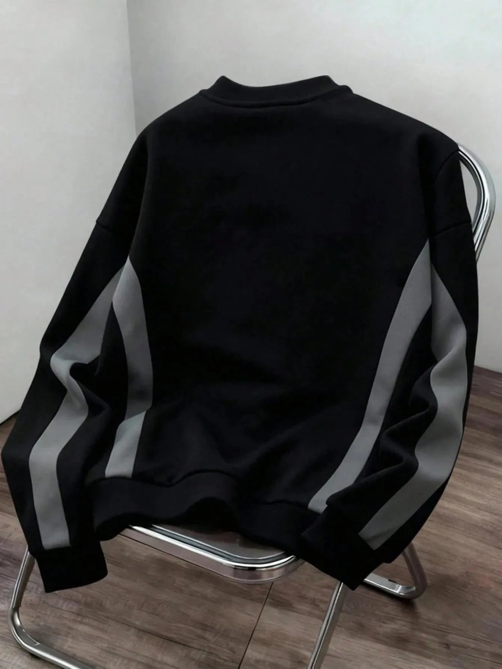 Fall/Winter Men's Round-neck Sweatshirt with Letter Print - Comfortable Soft Casual Fashionable Streetwear for Men