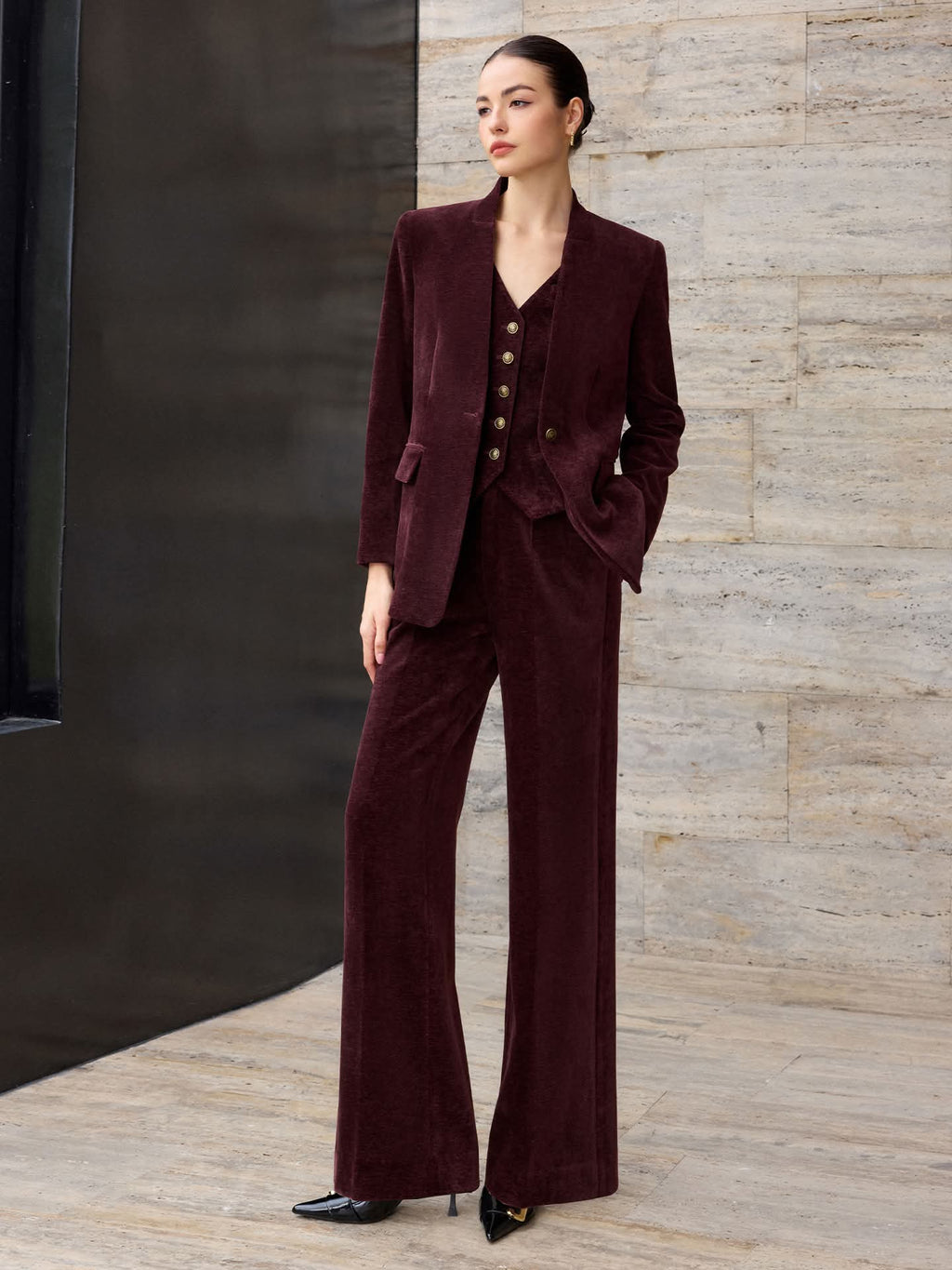 The Velvet Tailored Three-Piece Suit