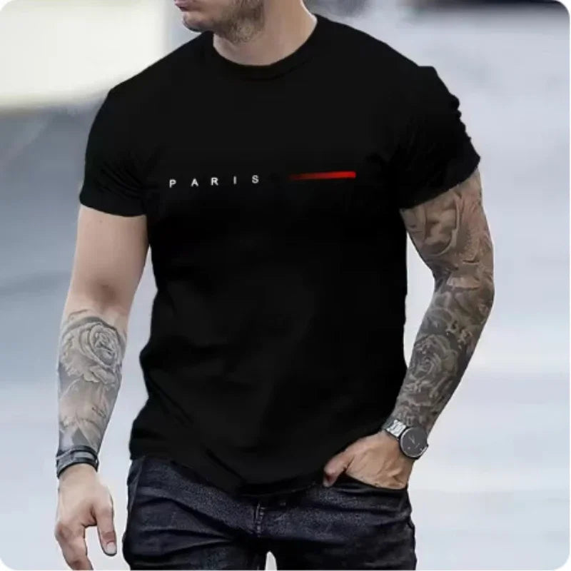 PARIS Men s casual suit spring and summer new style letter print