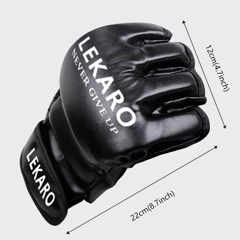 Adult MMA Boxing Gloves Half Finger Professional Muay Thai Martial