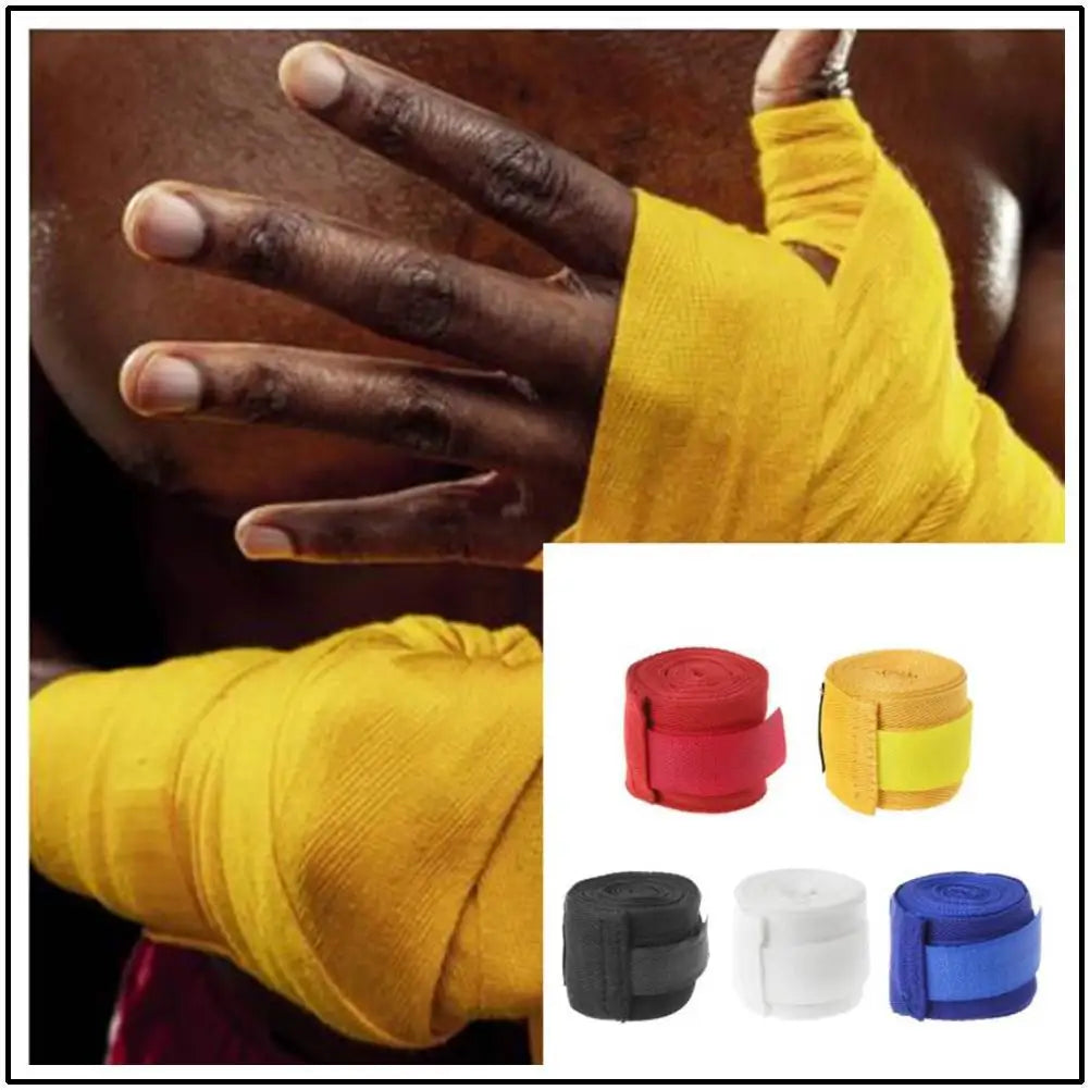 1.5/2/3/5M Cotton Boxing Bandage Sports Strap Sanda Kick Boxing MMA