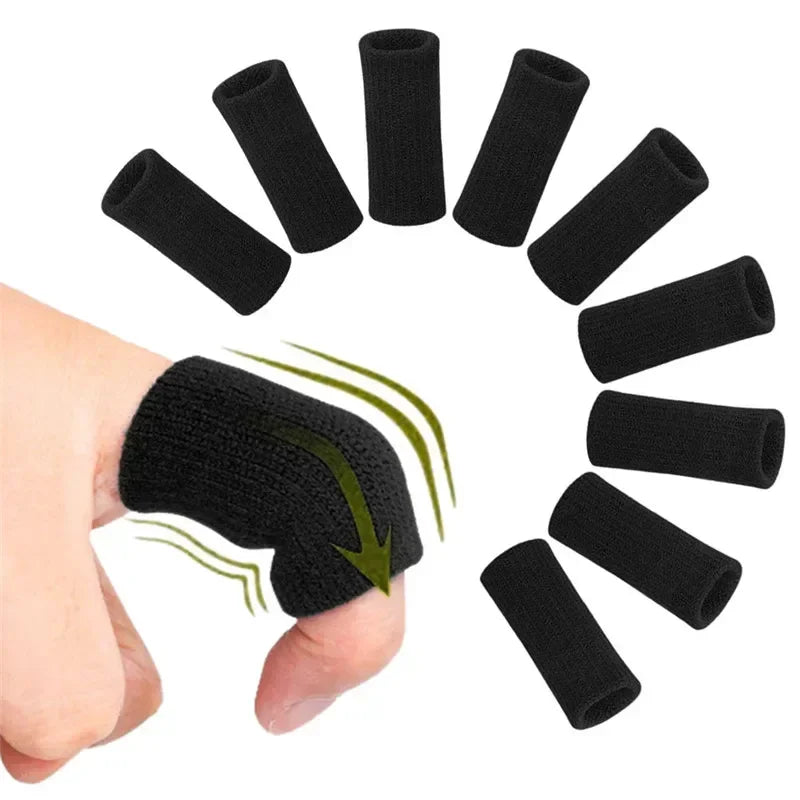 10PCS Elastic Sports Finger Sleeves Arthritis Support Finger Guard
