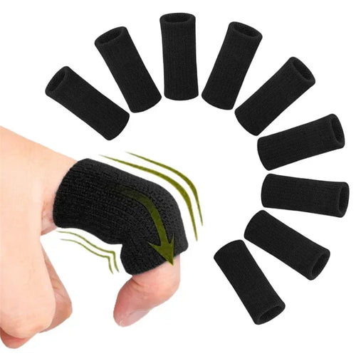 10PCS Elastic Sports Finger Sleeves Arthritis Support Finger Guard