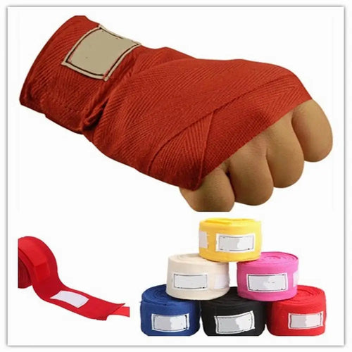 1.5/2/3/5M Cotton Boxing Bandage Sports Strap Sanda Kick Boxing MMA