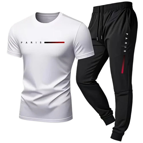 PARIS Men s casual suit spring and summer new style letter print
