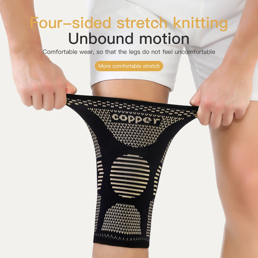 Copper Knee Brace for Arthritis Pain Support-Copper Knee Sleeve for