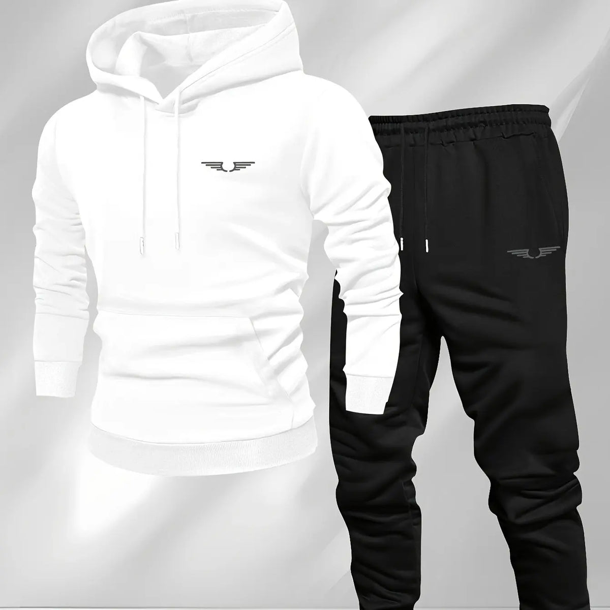 Hooded sweatshirt for men trendy American streetwear style