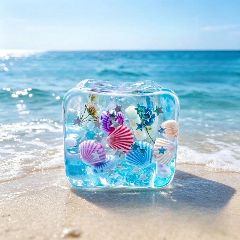 Ocean Style Embedded Shell Slow Rising Squishy Toy Sensory Toys Mochi