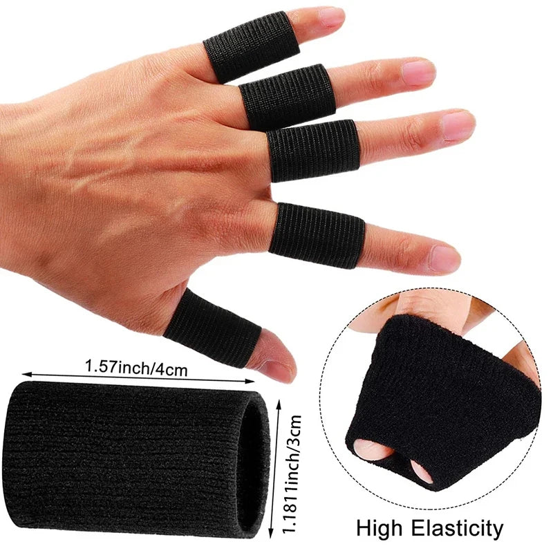 10PCS Elastic Sports Finger Sleeves Arthritis Support Finger Guard