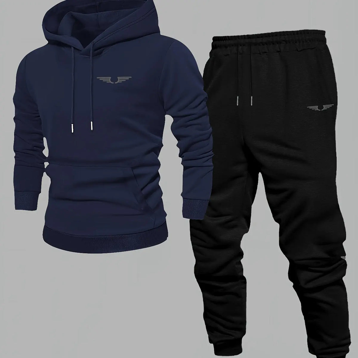 Hooded sweatshirt for men trendy American streetwear style