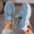 Fashion Women's Casual Knit Sneakers Breathable Lightweight Soft Sole