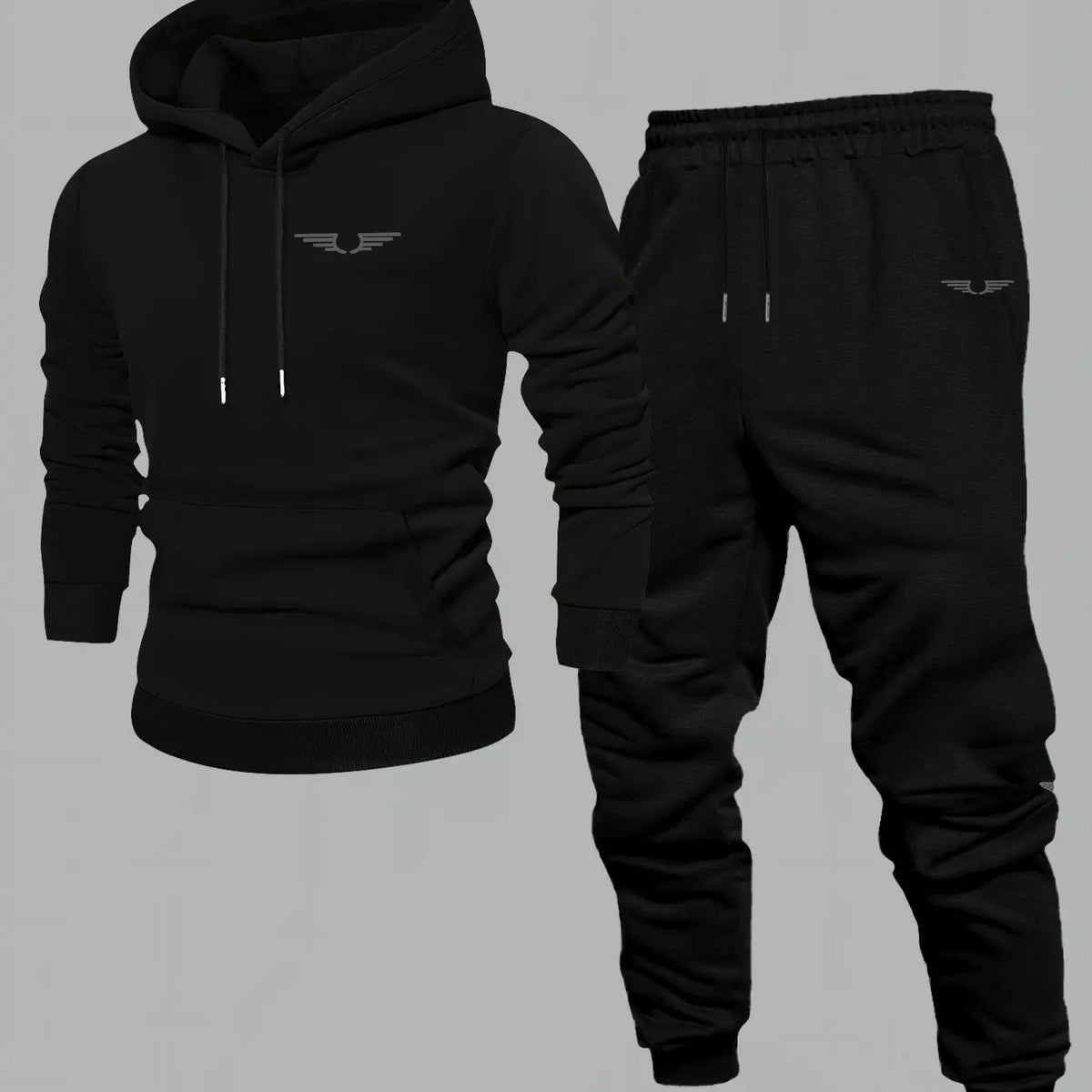 Hooded sweatshirt for men trendy American streetwear style