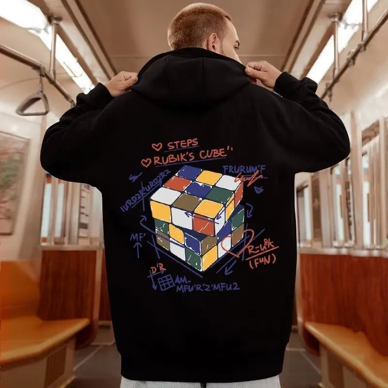 【M-8XL Hoodies】Men Oversized Pullover Hoodie Fashion Loose Multicolor