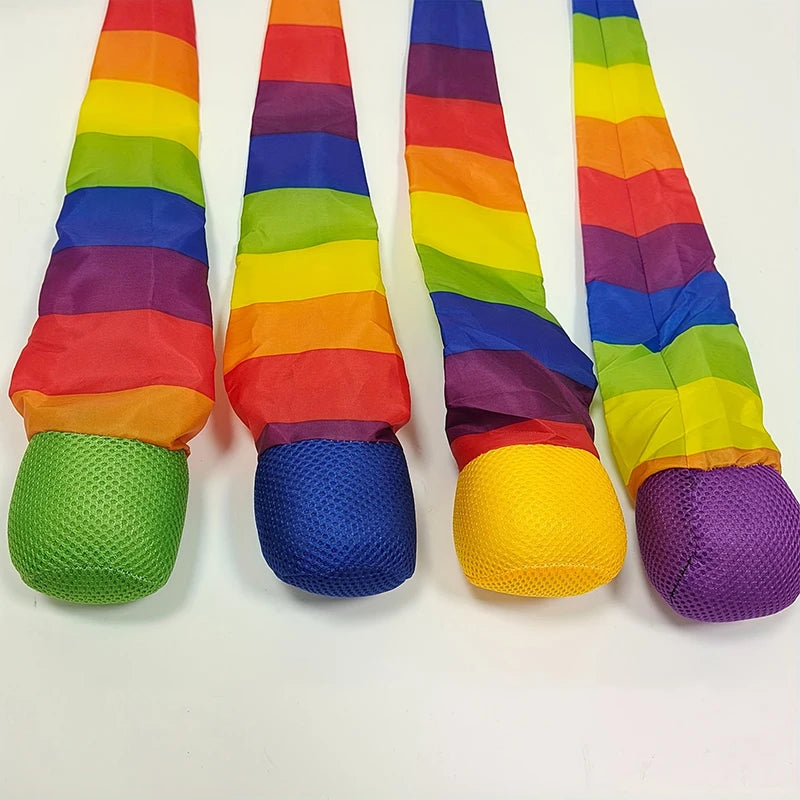 Rainbow Comet Ball Soft Tail 65cm Indoor Outdoor Play Ball Throwing