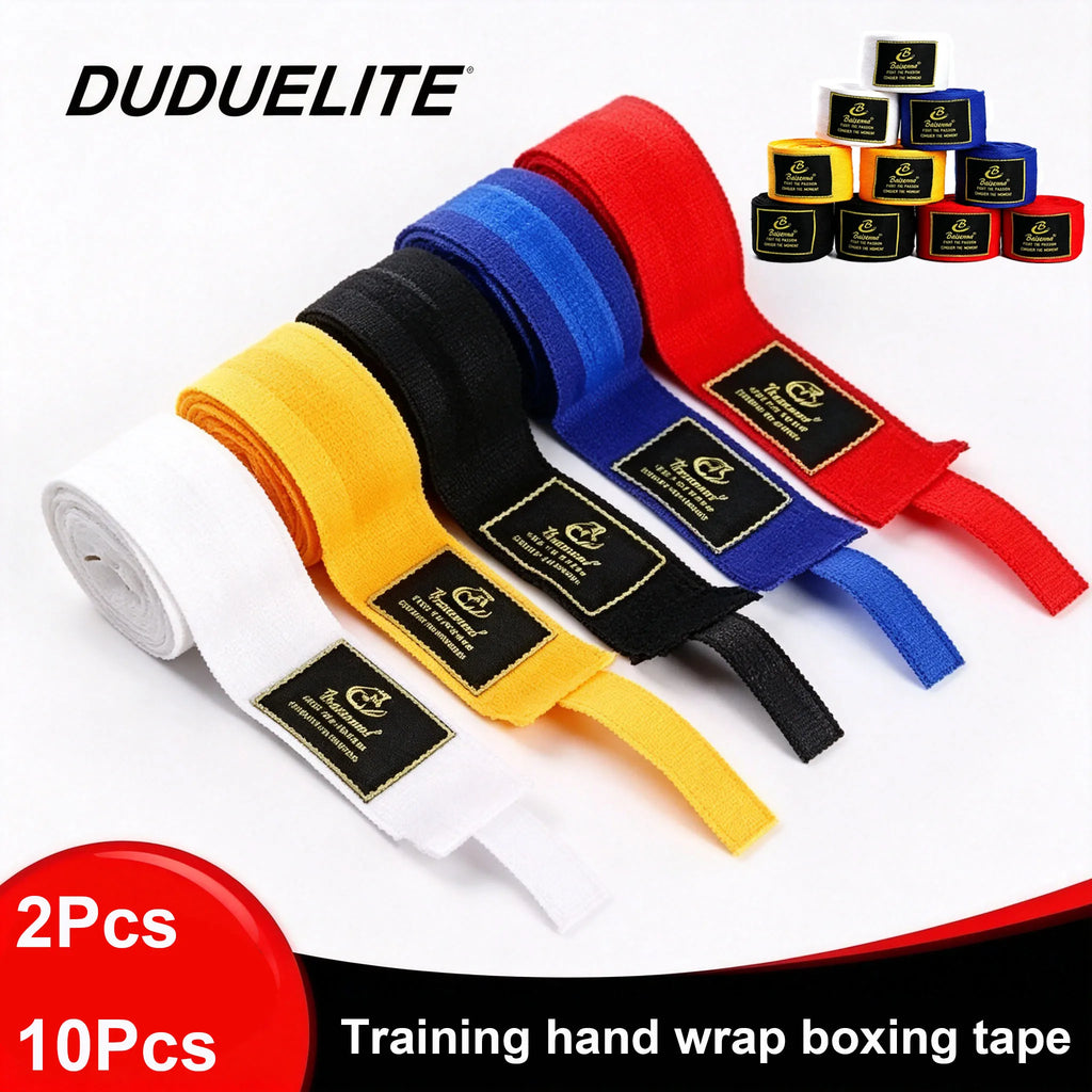 2/10 Rolls 5M Cotton Boxing Bandage Sports Strap for MMA Sanda