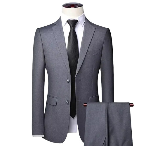 S-8XL (Blazer+ Pants) Men's Fashion Business Casual Outdoor Gentleman