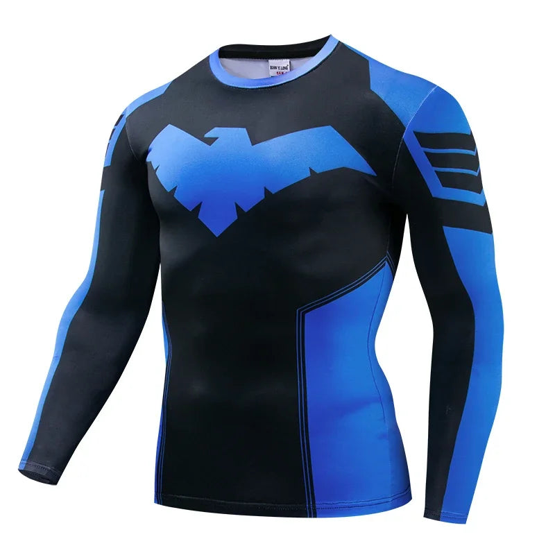 Compression T-Shirts Sportswear Gym Rash Guard Boxing Training Sports