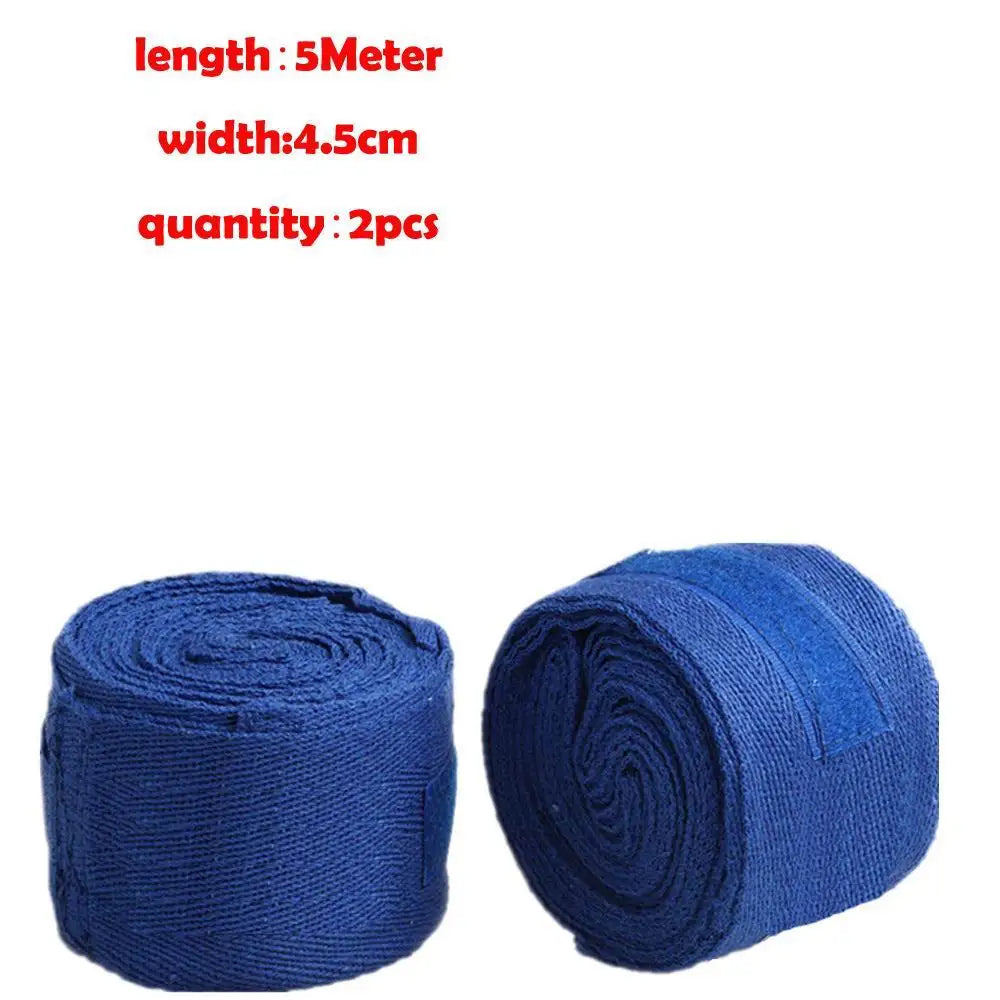 1.5/2/3/5M Cotton Boxing Bandage Sports Strap Sanda Kick Boxing MMA