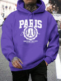 Whiskey Castle Print Men'S Hoodies Fashion Fur-Liner Hoodie Warm