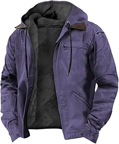 American European New Fashion Men’s Casual Trendy Solid Color Zipper