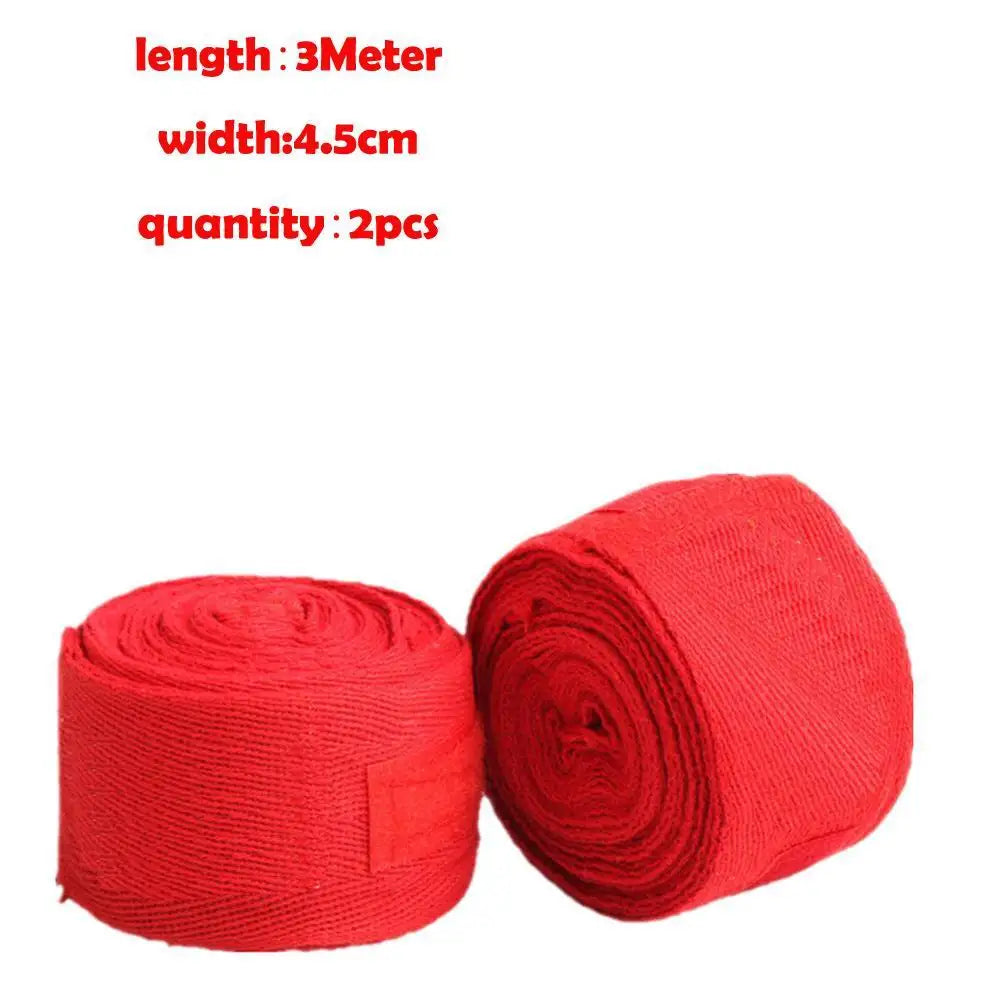 1.5/2/3/5M Cotton Boxing Bandage Sports Strap Sanda Kick Boxing MMA