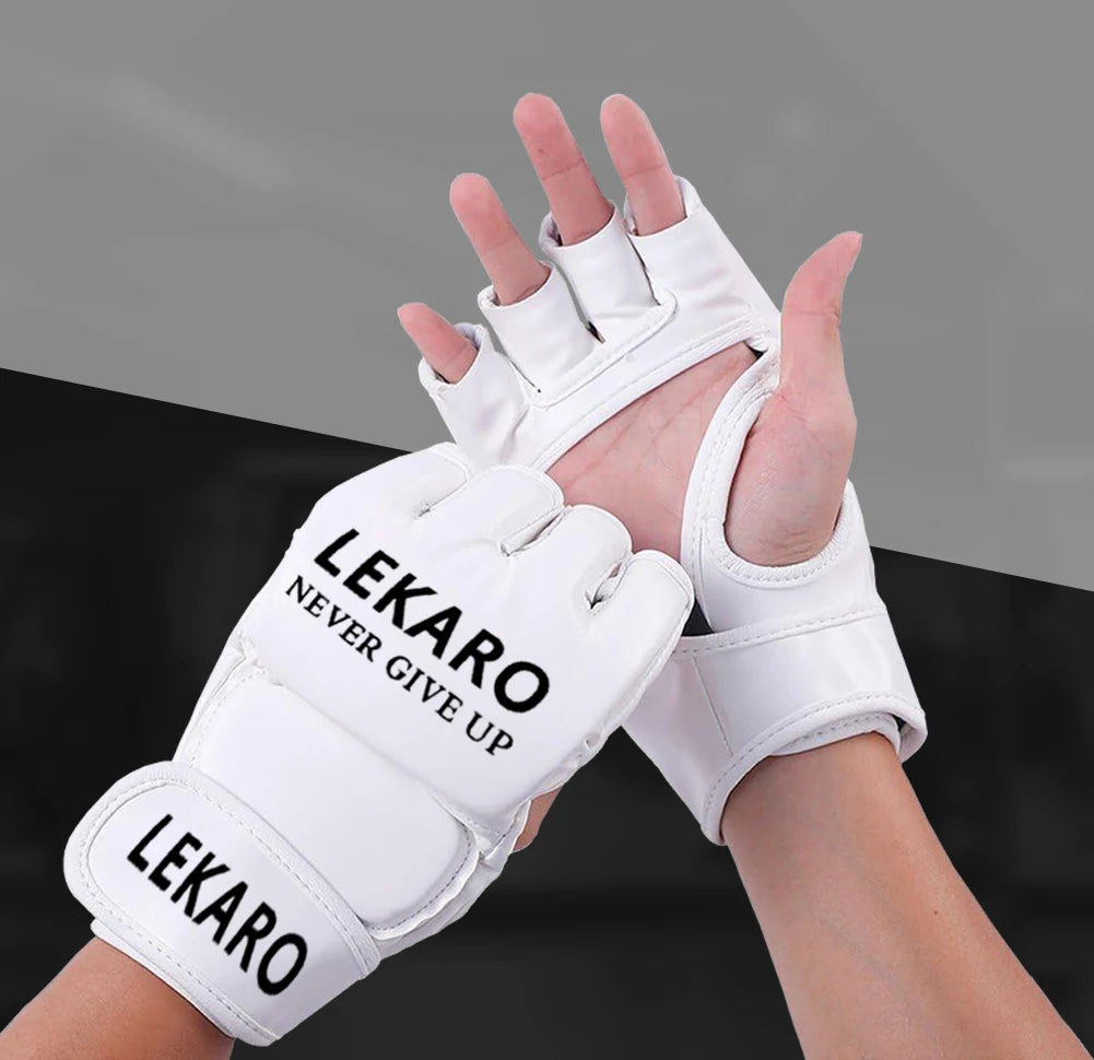 Adult MMA Boxing Gloves Half Finger Professional Muay Thai Martial