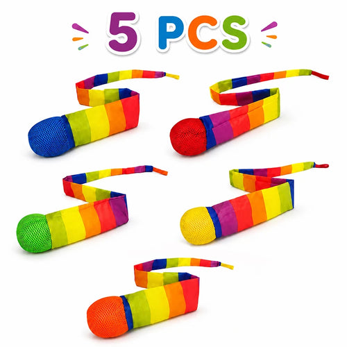 Rainbow Comet Ball Soft Tail 65cm Indoor Outdoor Play Ball Throwing