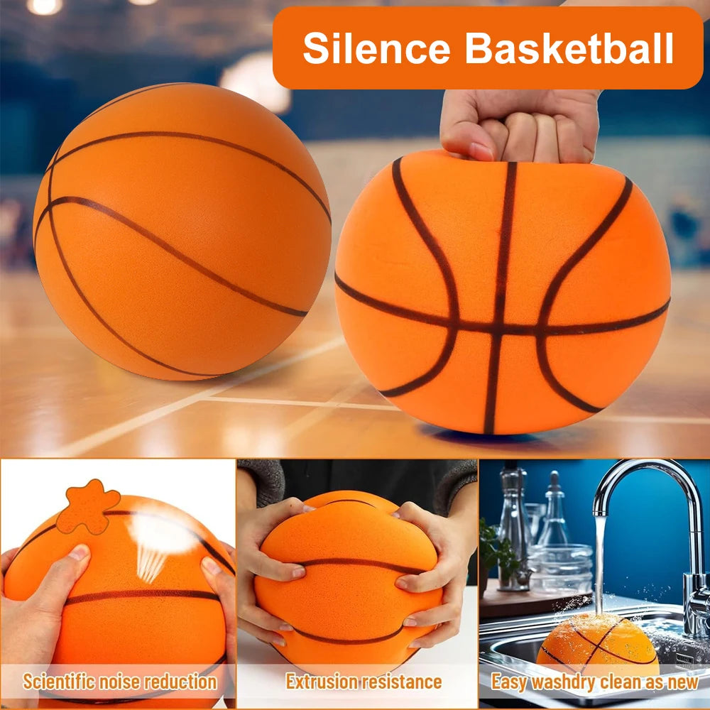 Silent Dribbling Basketball Indoor Foam Ball Size 3/5/7 High Bounce