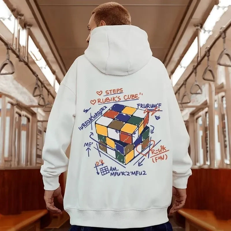 【M-8XL Hoodies】Men Oversized Pullover Hoodie Fashion Loose Multicolor