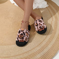 Fashion Women Slippers Cotton Plush Warm Female Light EVA Flat Bottom