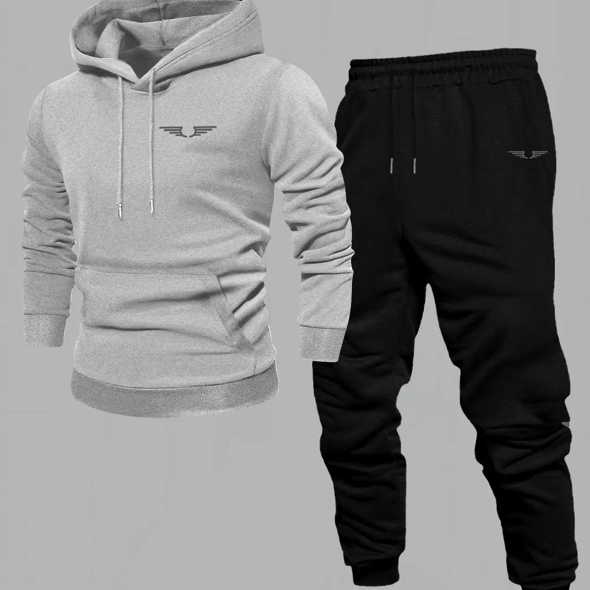 Hooded sweatshirt for men trendy American streetwear style