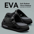 Men Summer Beach Sandals Soft Bottom Thick Bottom Casual Hole Garden