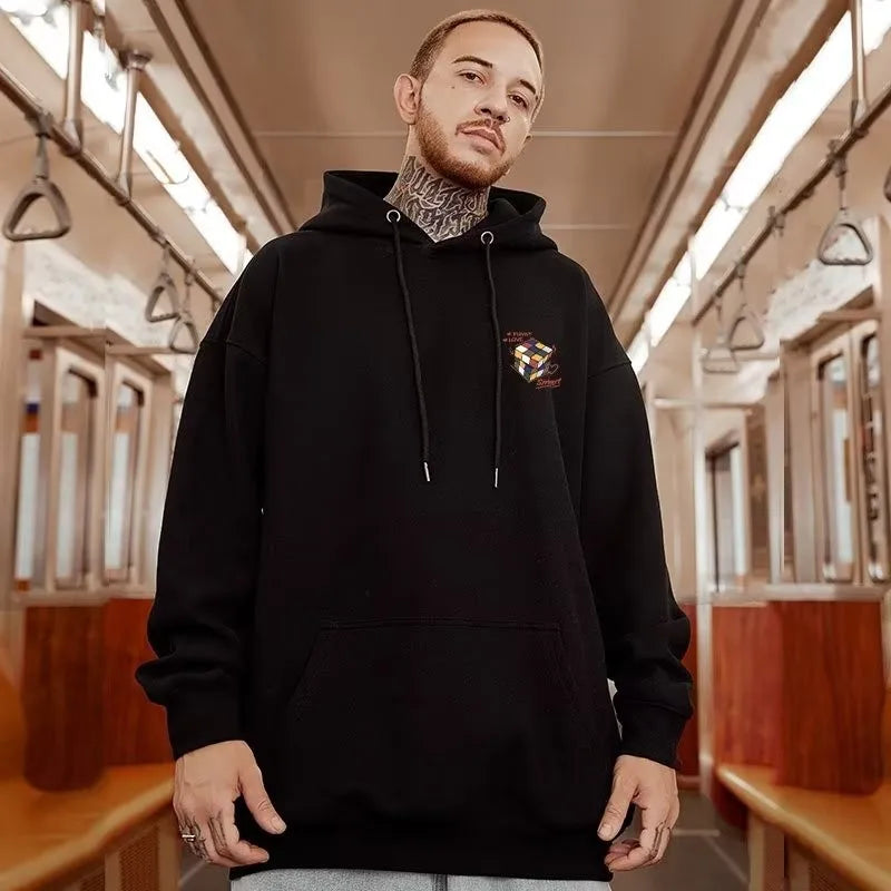 【M-8XL Hoodies】Men Oversized Pullover Hoodie Fashion Loose Multicolor