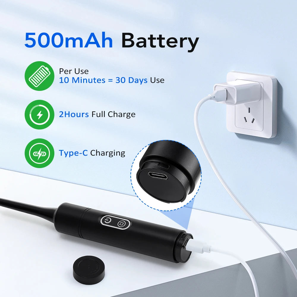 Electric Dental Scaler with Teeth Brush Head Calculus Tartar Remover