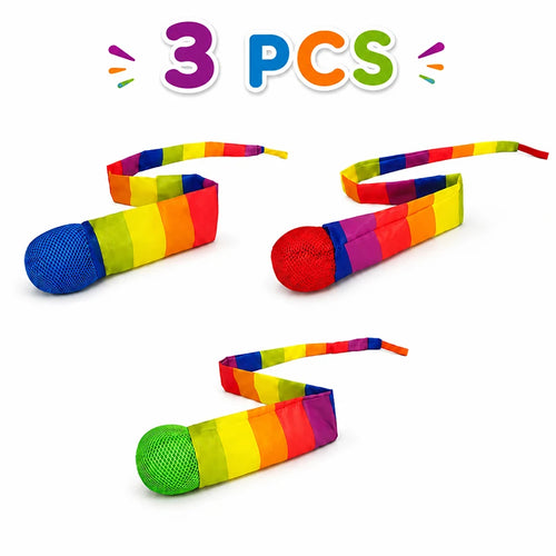 Rainbow Comet Ball Soft Tail 65cm Indoor Outdoor Play Ball Throwing