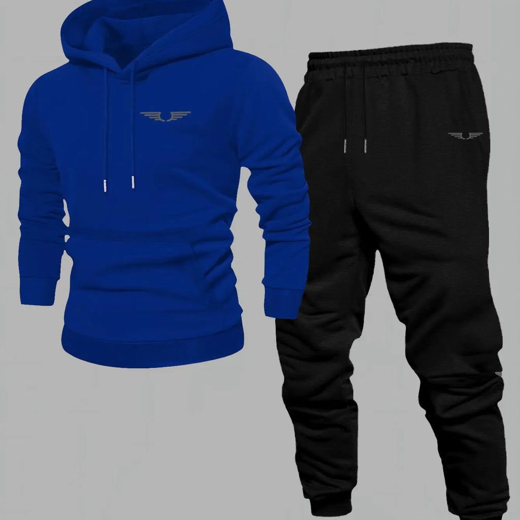 Hooded sweatshirt for men trendy American streetwear style