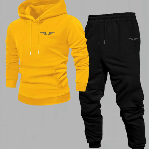 Hooded sweatshirt for men trendy American streetwear style