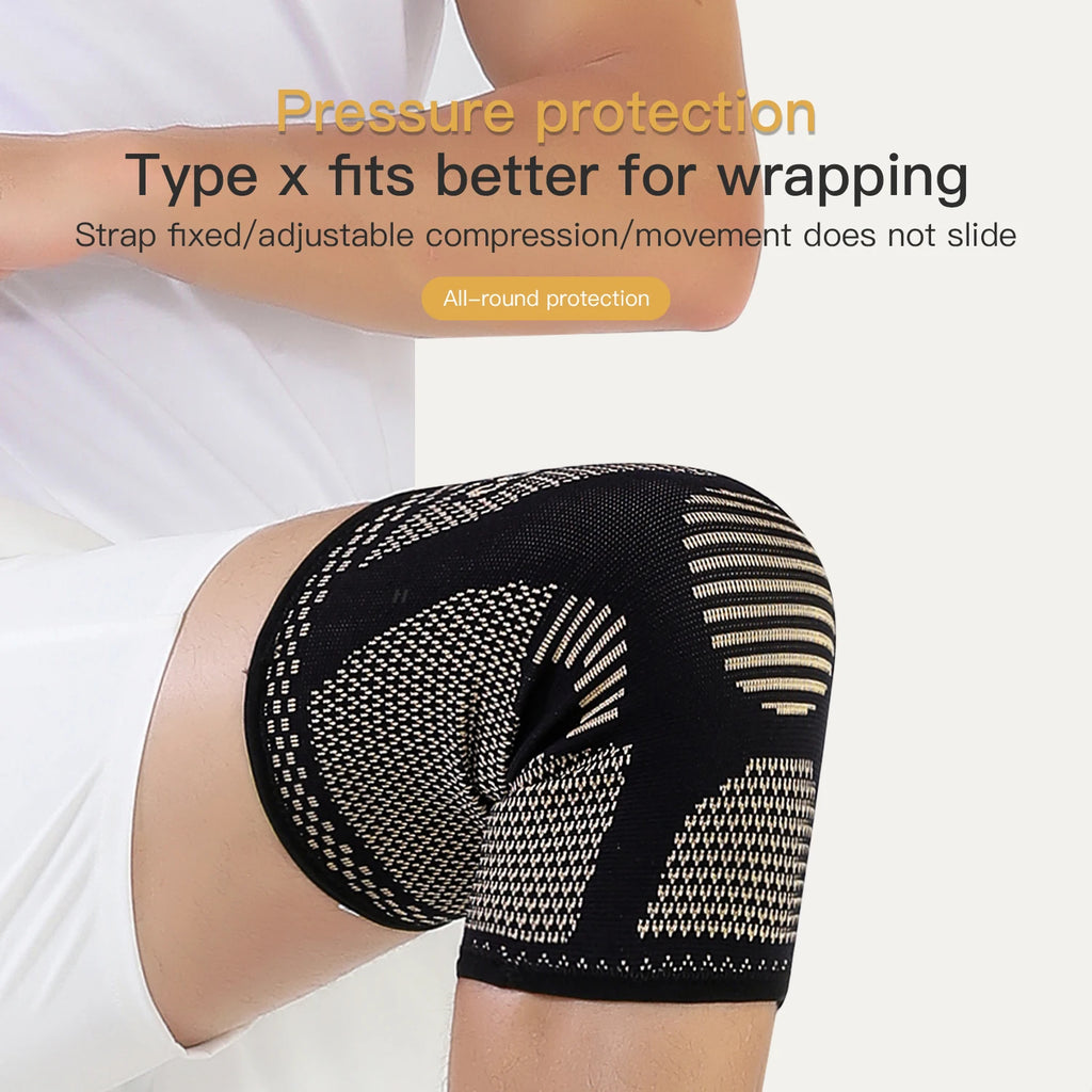 Copper Knee Brace for Arthritis Pain Support-Copper Knee Sleeve for