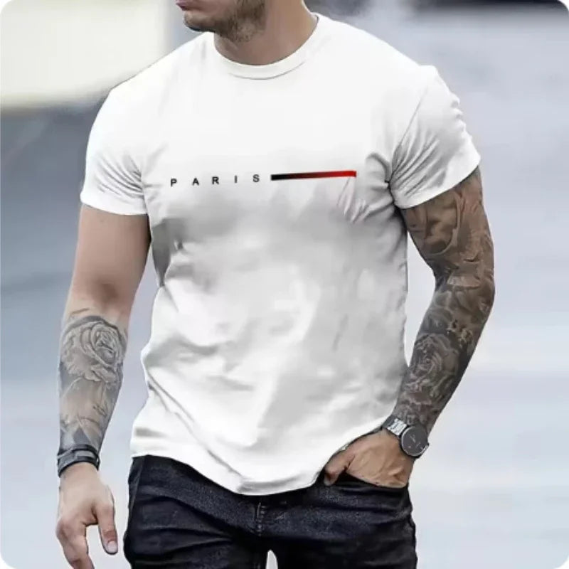 PARIS Men s casual suit spring and summer new style letter print
