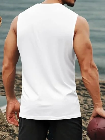 Men's Tank Top Sets 2026 Summer Quick drying beach Sportswear seaside oversize men's chandals sports  Breathable running