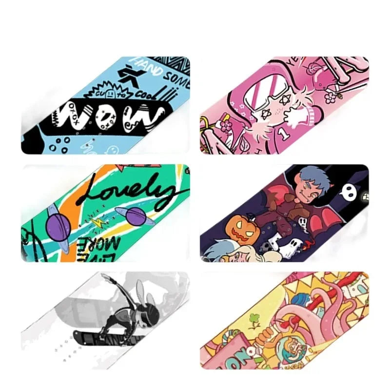 Children's All-Mountain Snowboard 80-120cm, Light Poplar Core Twin Symmetric for Beginner/Advanced Kids & Boys Girls