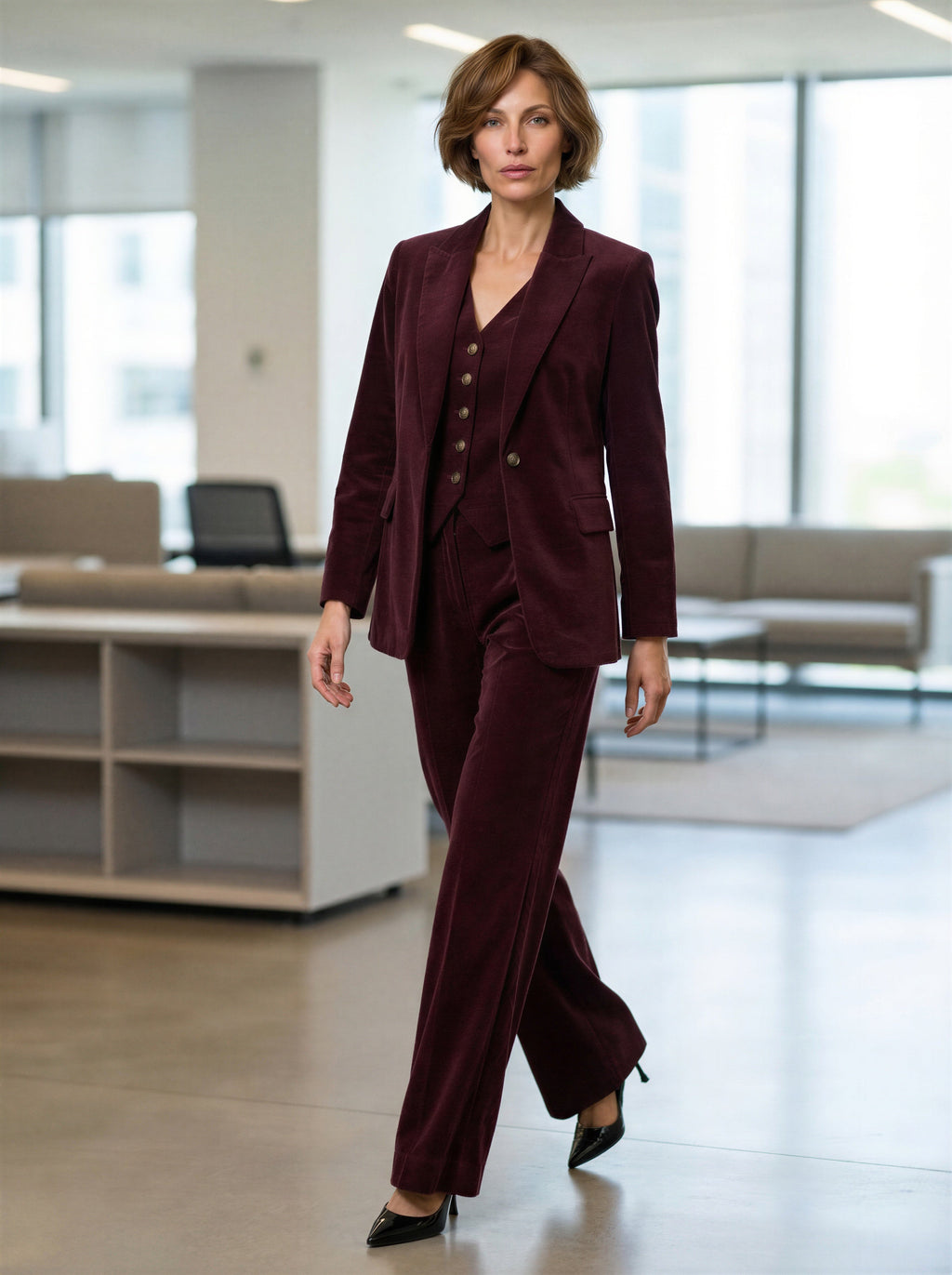 The Velvet Tailored Three-Piece Suit